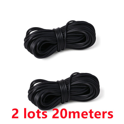 2 mm Black Elastic Jewelry Cord