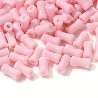 Solid Color Bamboo Acrylic Beads