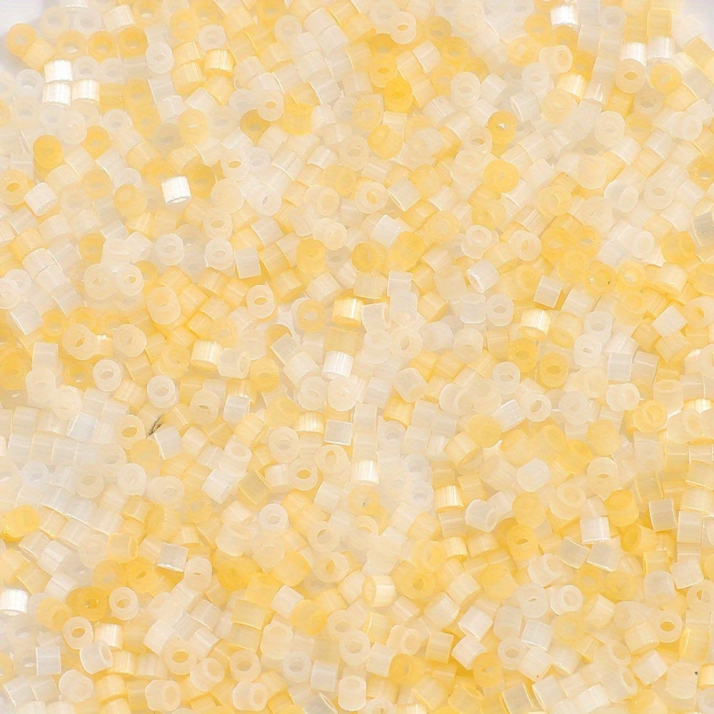 Cat's Eye Brushed Glass Beads