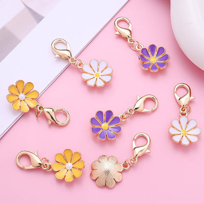 Daisy Flower Keychain with Thank You Card