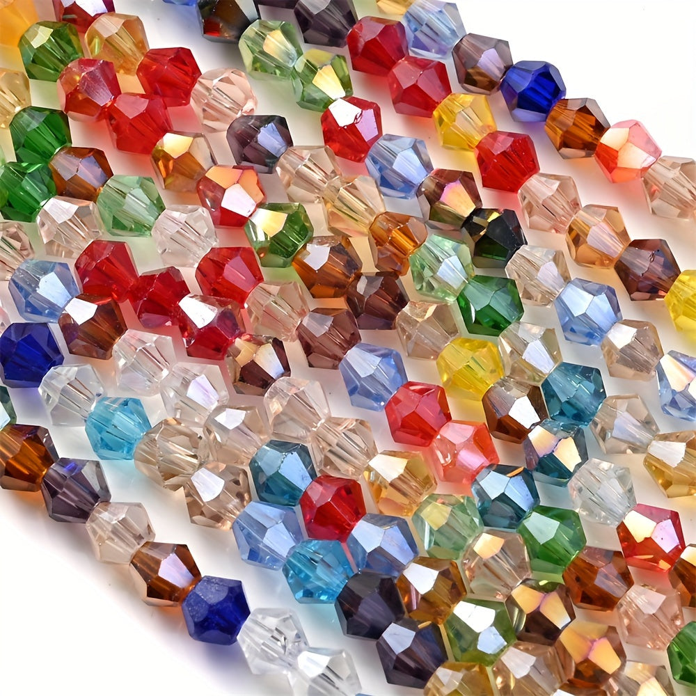 90PCS 4mm Faceted Glass Corner Bead Set