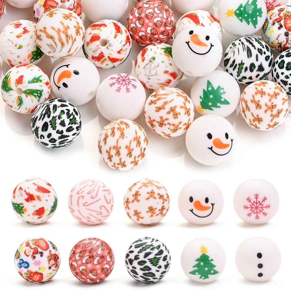 Christmas Silicone Beads