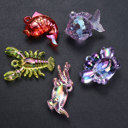Ocean Animal Acrylic Pendant Set