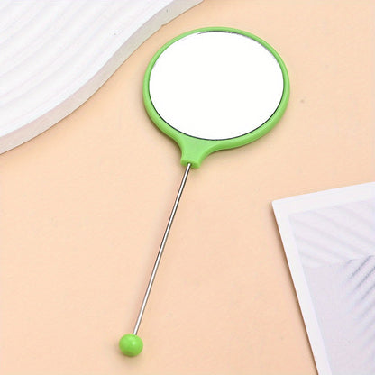Beaded Handheld Makeup Mirror