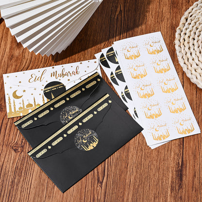 Eid Mubarak Golden Foil Stickers
