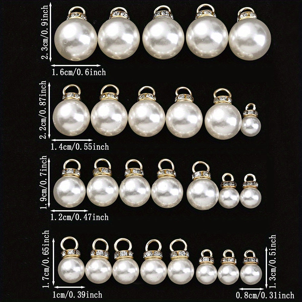 8/10/12/14/16 mm Acrylic Rhinestone Round Spacer Beads