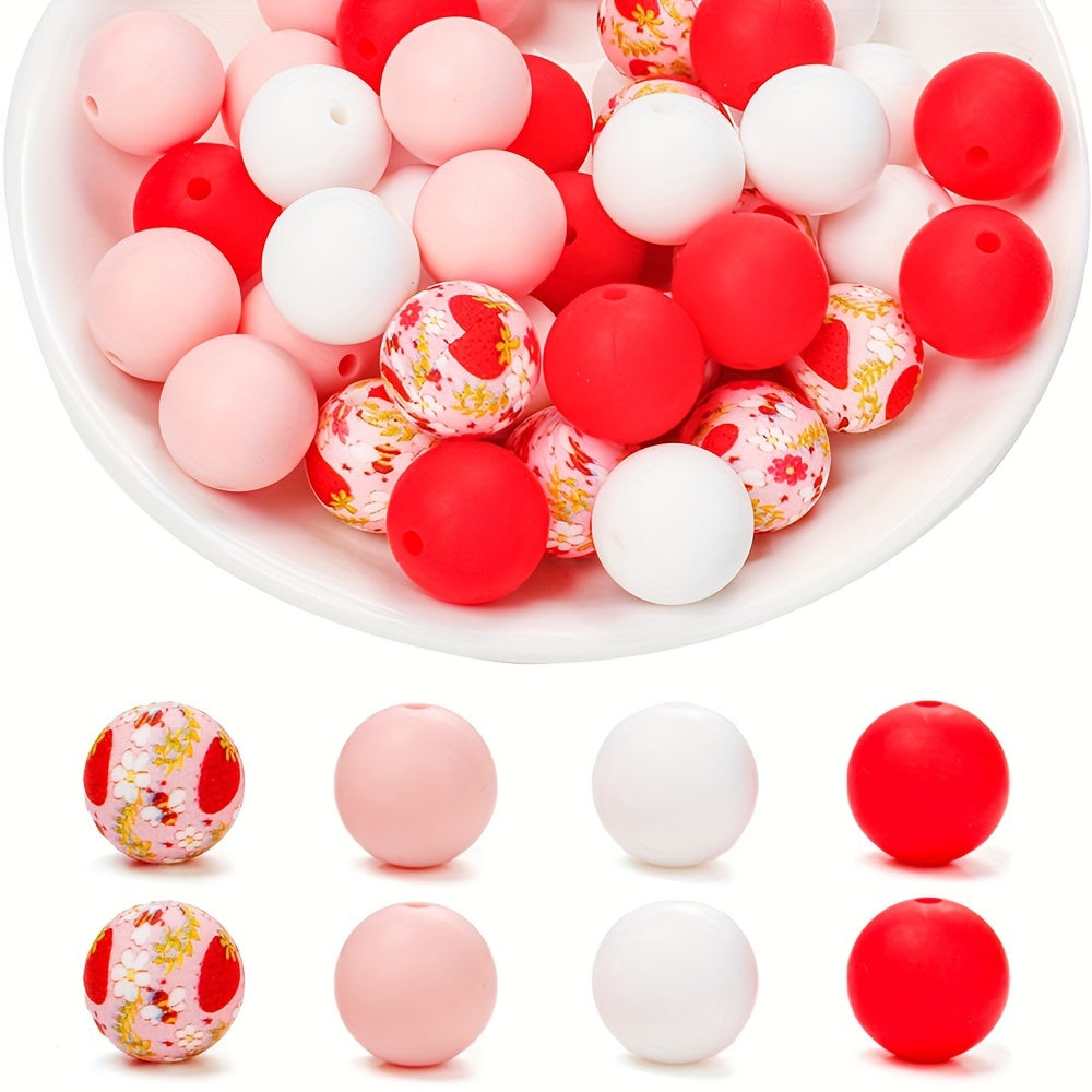 Mixed Flower Silicone Spacer Beads