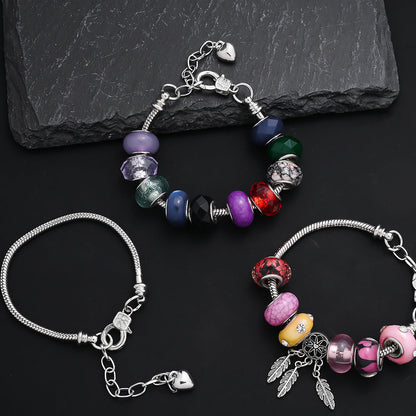 20PCS Snake Chain Charm Bracelet Set with Bracelet Tool