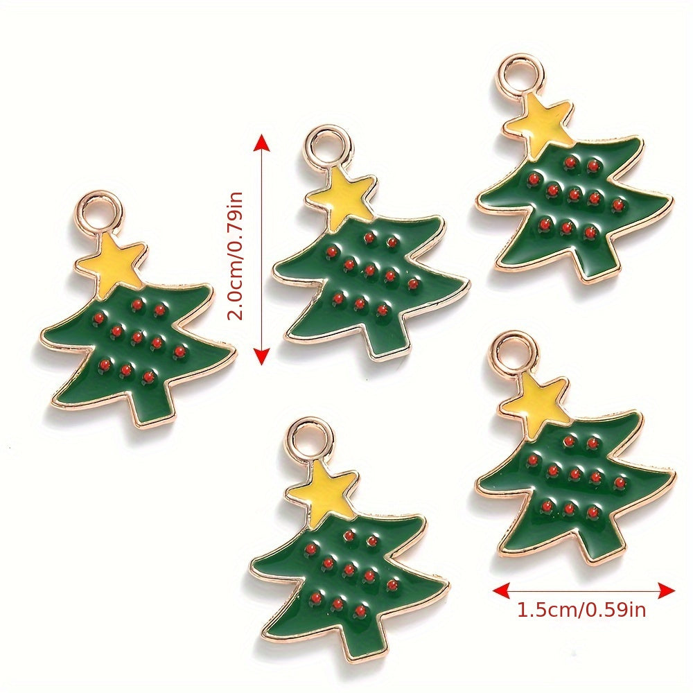 Mixed Metal Christmas Pendants