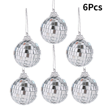 Silver Laser Mirror Ball Decorations