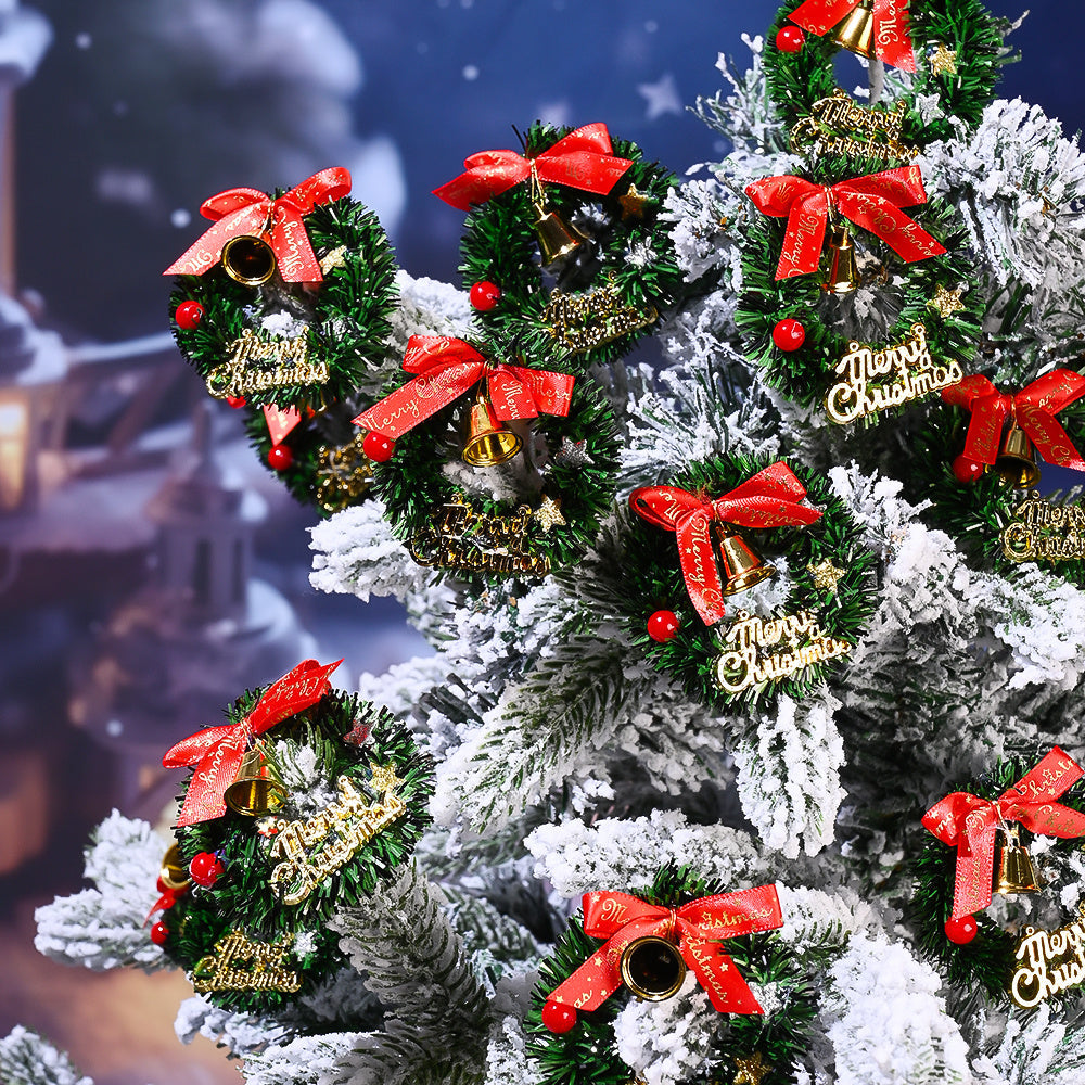 Miniature Christmas Wreath and Garland Decorations