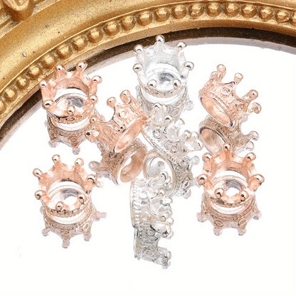 Metal Crown Alloy Beads