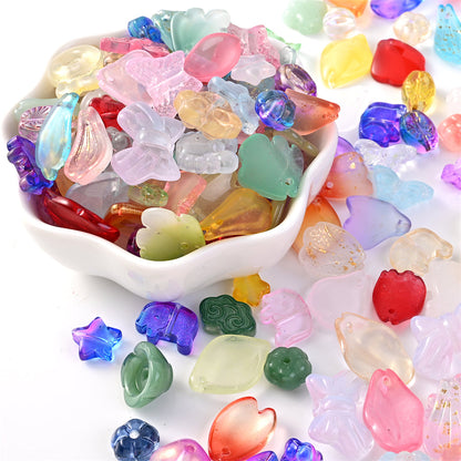 Mixed Style Glass Loose Beads