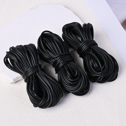 2 mm Black Elastic Jewelry Cord