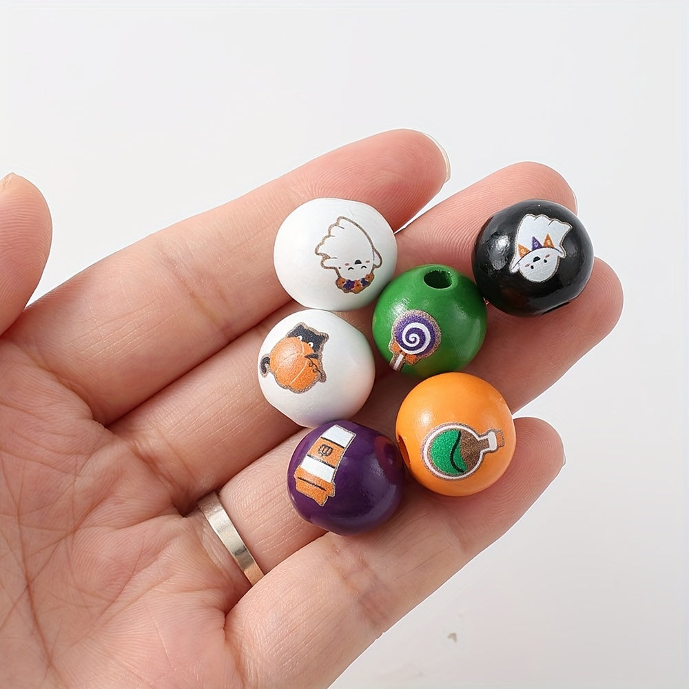 Halloween Wooden Beads