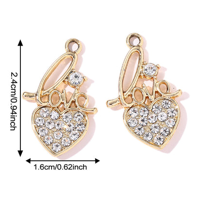 Valentine’s Day Heart Alloy Pendants
