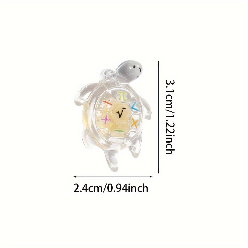 Luminous 3D Turtle Resin Beads
