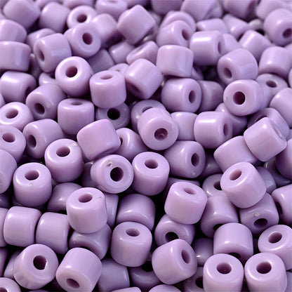 Cream Acrylic Tube Spacer Beads