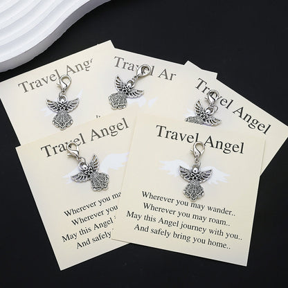 Vintage Angel Feather Keychain Gift Set