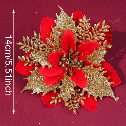 Elegant Handmade Christmas Plastic Flowers