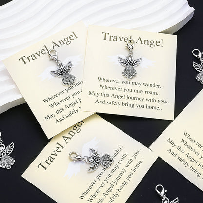 Vintage Angel Feather Keychain Gift Set