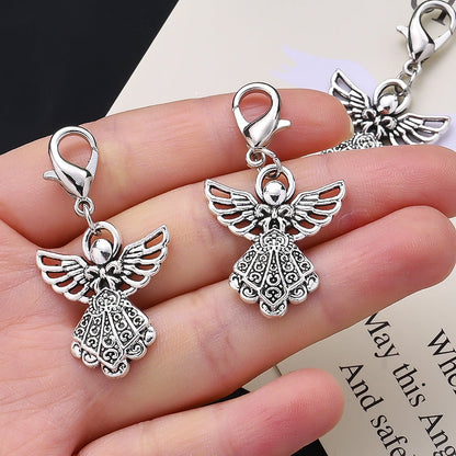 Vintage Angel Feather Keychain Gift Set