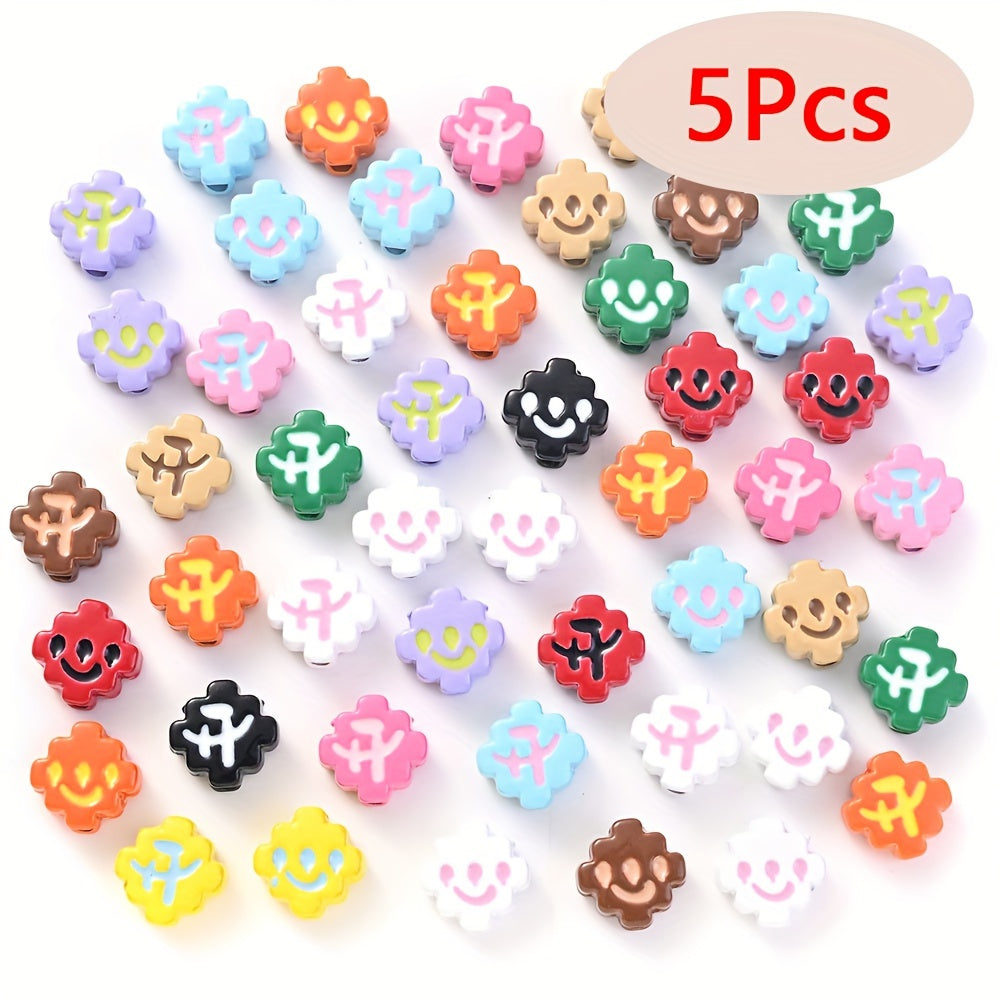 5/10PCS Mixed Shape Metal Bead Set