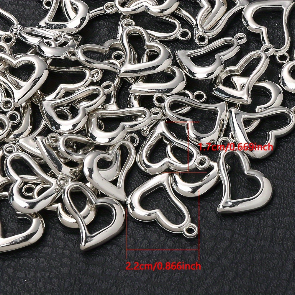 Plastic Heart Charms
