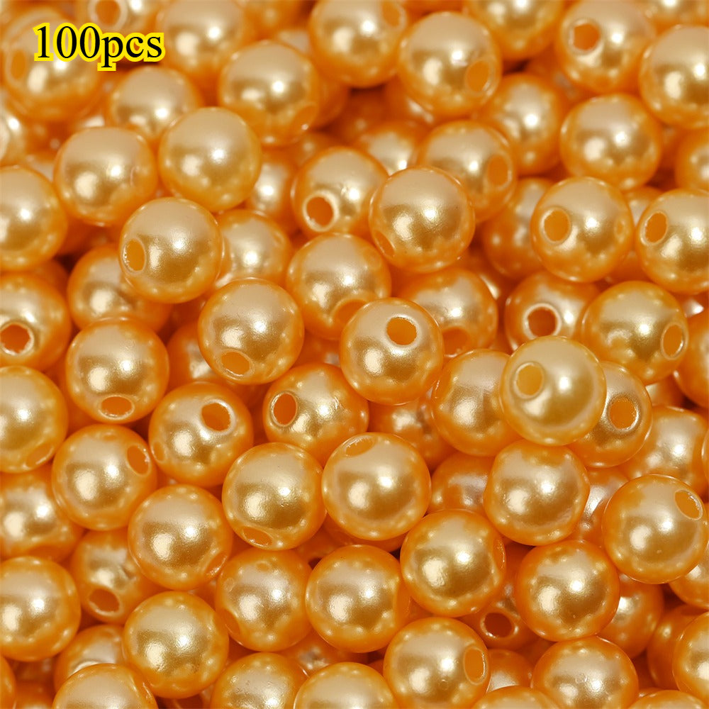 Colorful Imitation Pearl Acrylic Beads