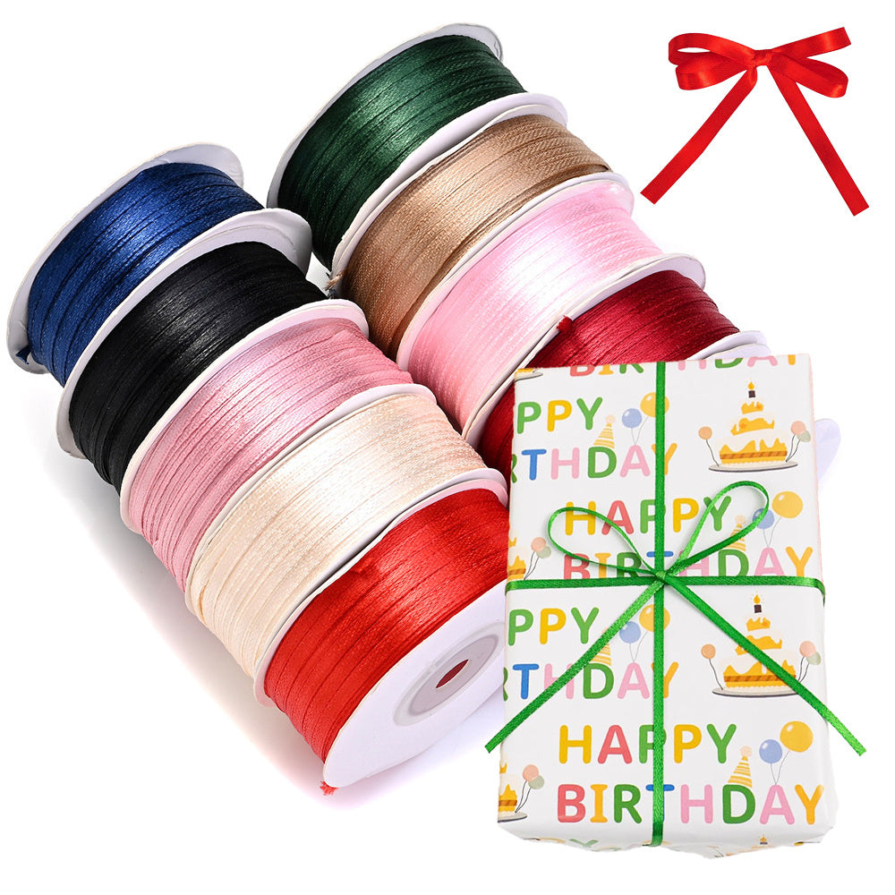 1 Roll 100 Yards 3mm Soft Ribbon for DIY Crafts