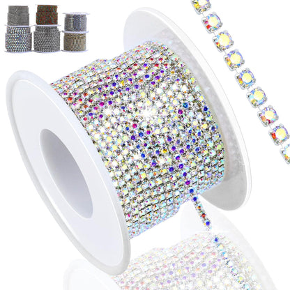 1 Roll 10 Yards Sparkling Rhinestone Chain Trim