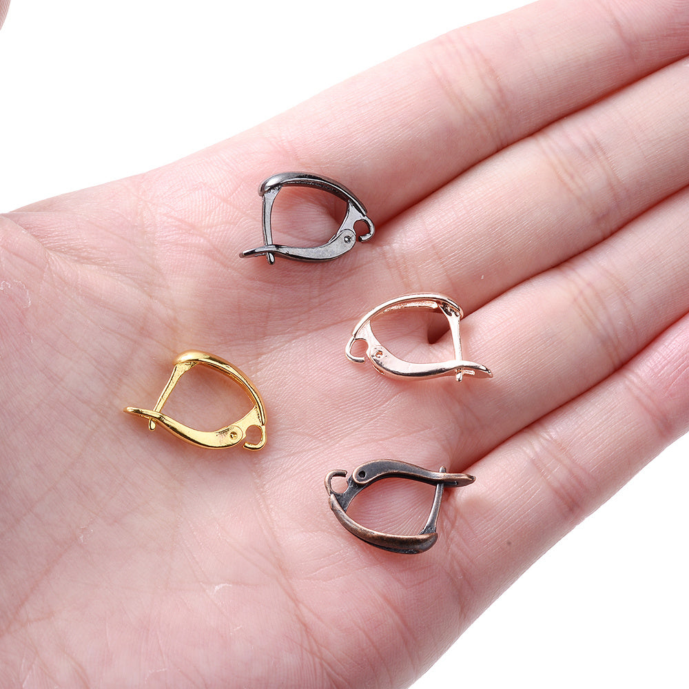 10-Piece D-Shape Copper Earring Hooks