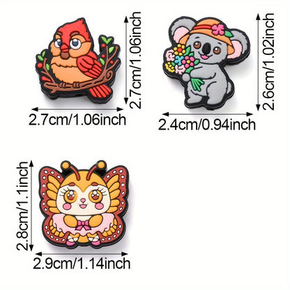 Butterfly Cardinal Koala Silicone Beads