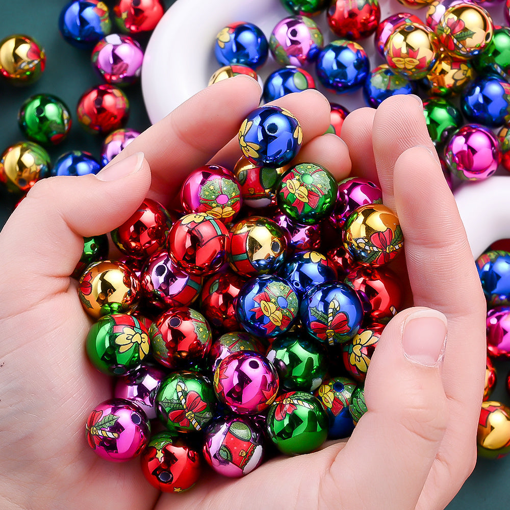 Acrylic Christmas Gift Box & Bell Beads