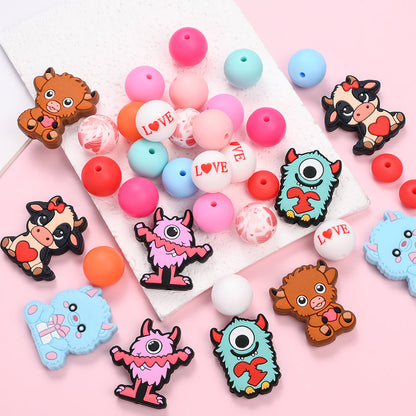 Pink Silicone Bead Jewelry Kit