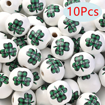 St. Patrick’s Day Wooden Beads