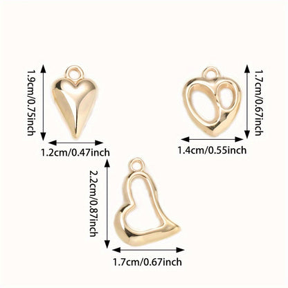 Plastic Heart Charms