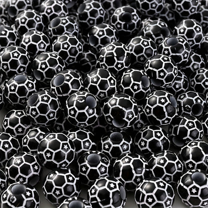 Sports Theme Acrylic Beads