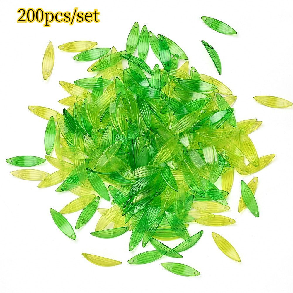 2026 New Arrival 10×11mm Gradient Flower Acrylic Bead Caps