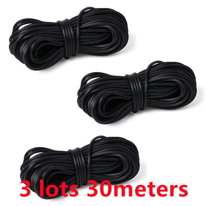 2 mm Black Elastic Jewelry Cord