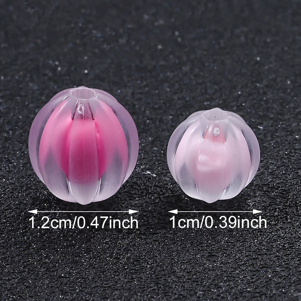 Acrylic Pumpkin Beads