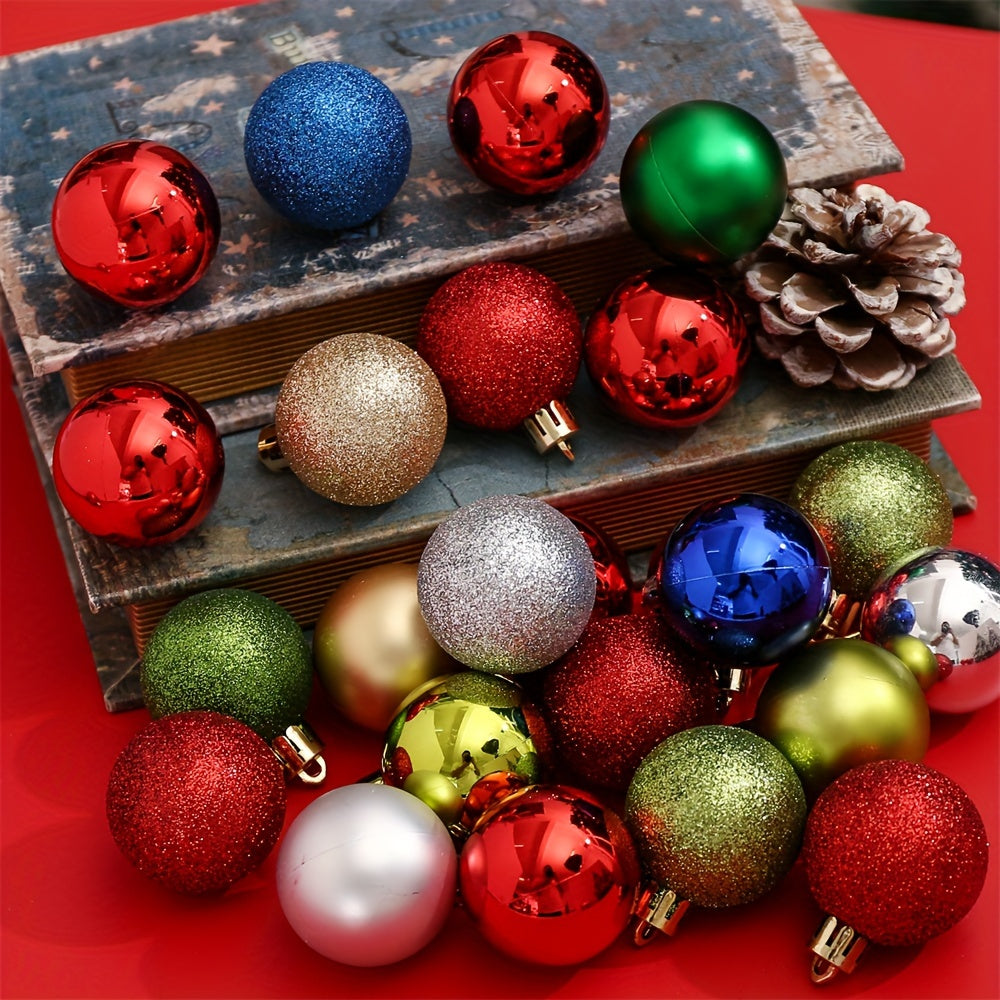 Plastic Christmas Ball Charms