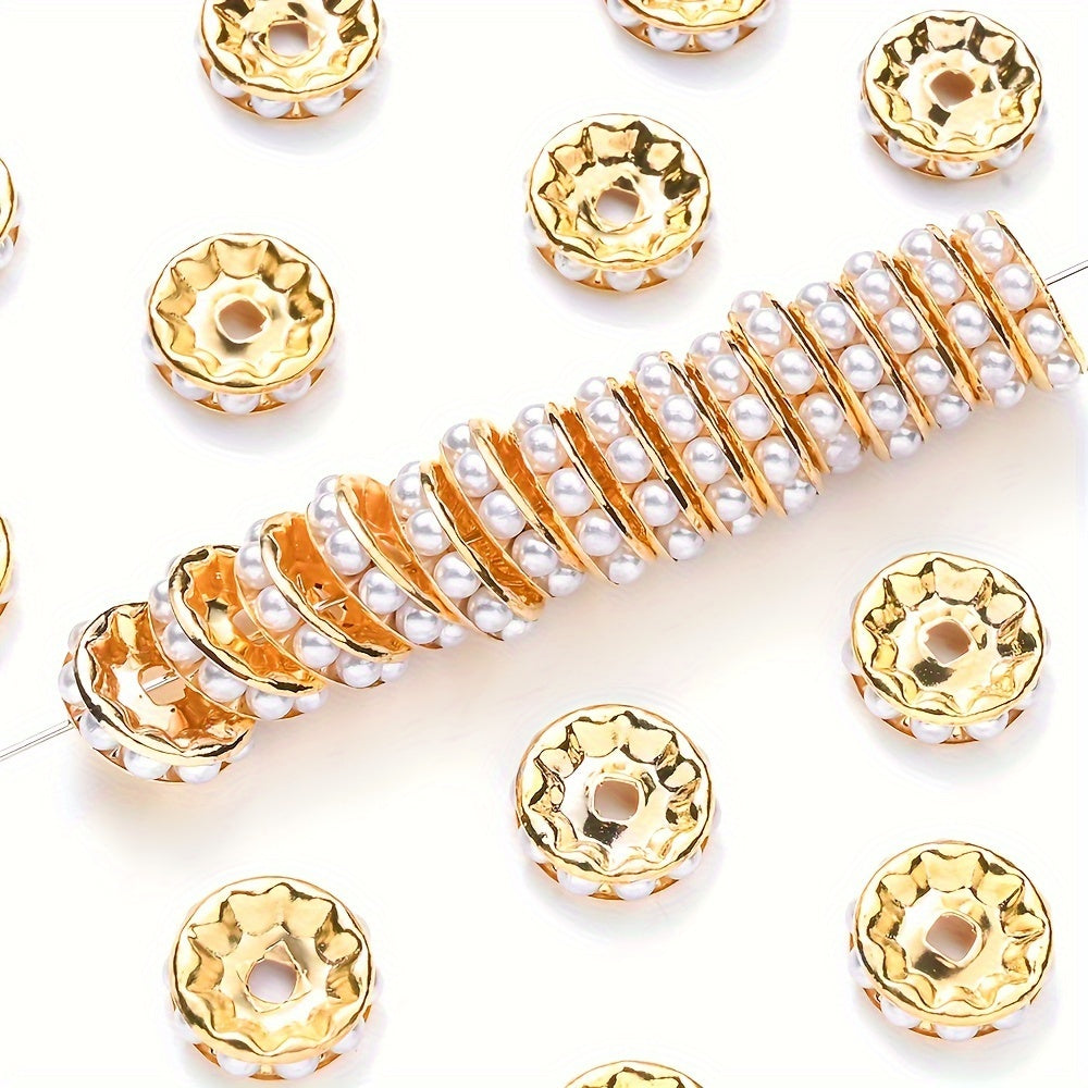 20PCS 12mm Alloy & Round Acrylic Spacer Bead Set