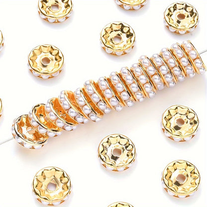 20PCS 12mm Alloy & Round Acrylic Spacer Bead Set