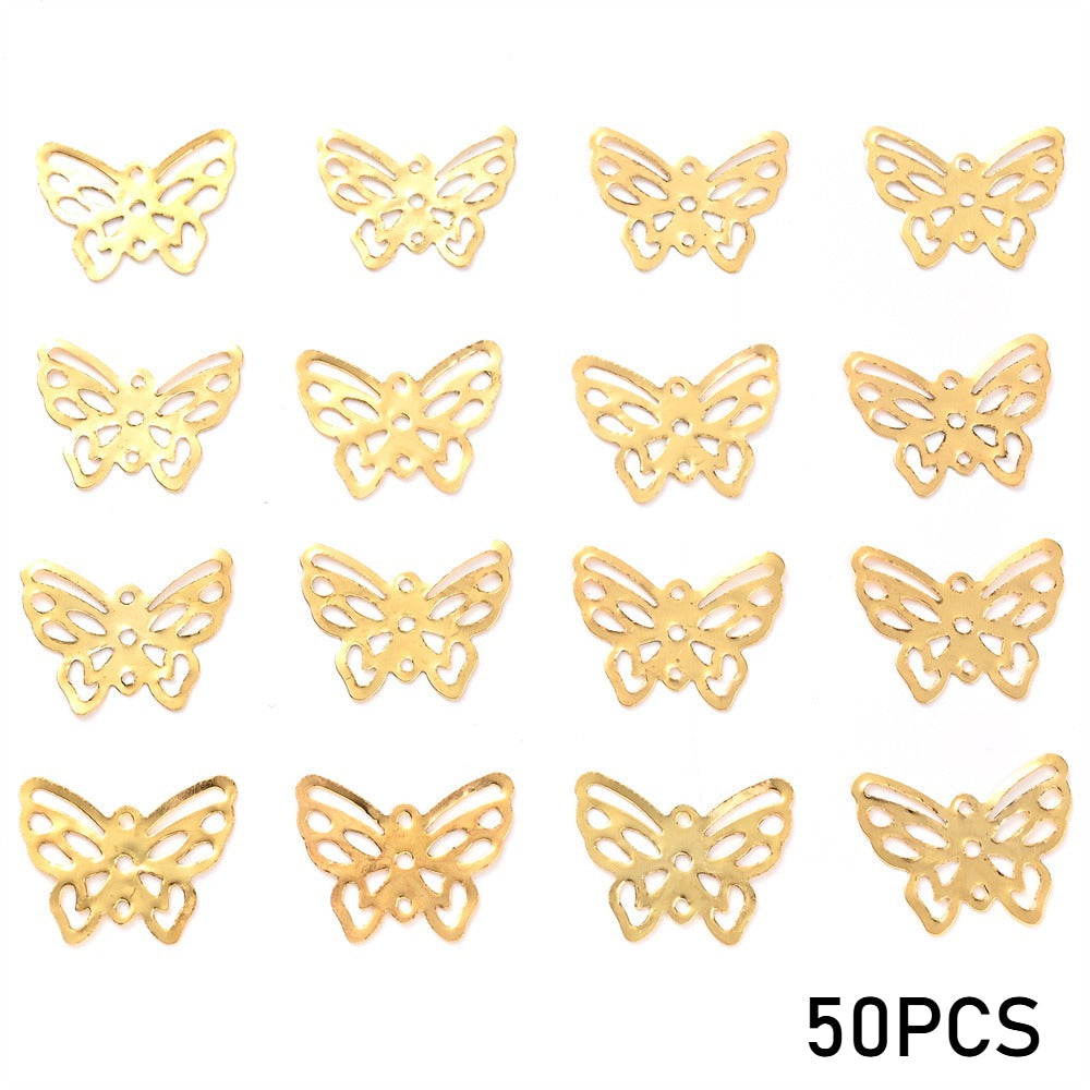 50/100PCS 16×21mm Iron Butterfly Jewelry Findings