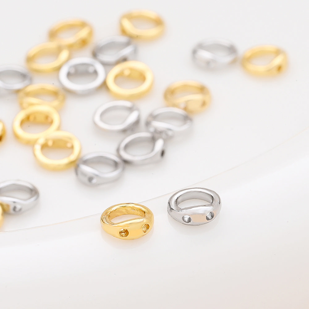 Copper Round Jewelry Clasp Connectors