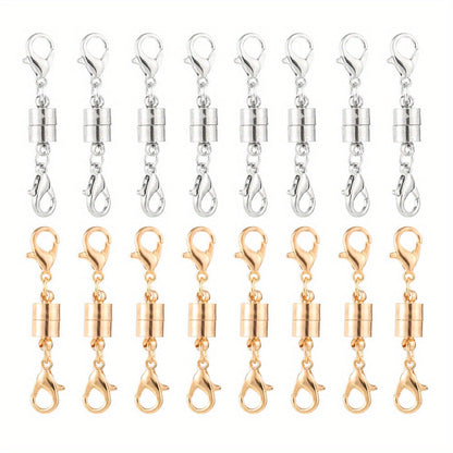 16-Piece Gold & Silver Magnetic Jewelry Clasps