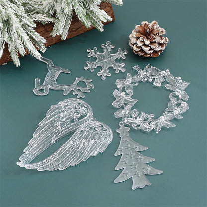 Clear Acrylic Christmas Decorative Accessories