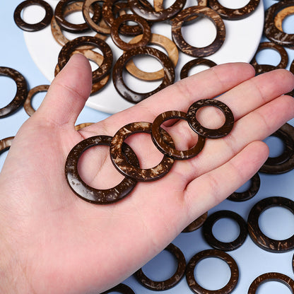 Natural Coconut Rondelle Beads