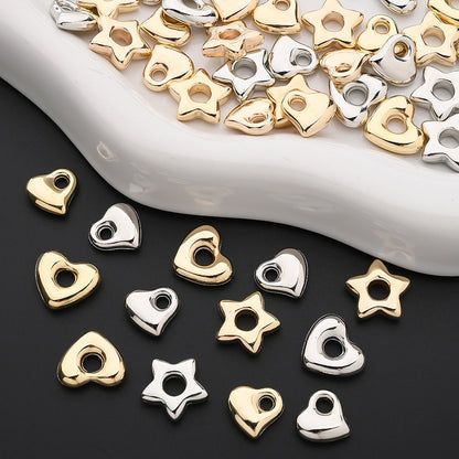 Star Heart CCB Beads
